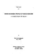 Project report on socio-economic profile of Indian Muslims