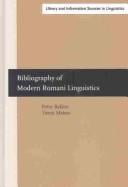 Bibliography of modern Romani linguistics