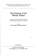 The Function of the Minoan palaces