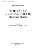 The early Biblical period