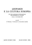 Leopardi e la cultura europea