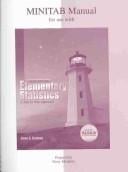 Minitab Manual t/a Elementary Statistics