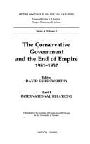 The Conservative government and the end of empire, 1951-1957