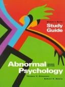 Study guide, Abnormal psychology, 2nd edition, Thomas F. Oltmanns, Robert E. Emery