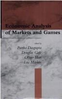 Economic analysis of markets and games