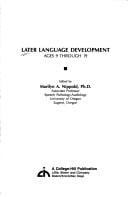 Later language development