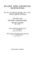 Plane and geodetic surveying