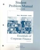 Student Problem Manual to Accompany Essentials of Corporate Finance