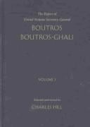 The Papers of United Nations Secretary-General Boutros Boutros-Ghali