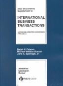2002 Documents Supplement to International Business Transactions