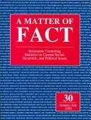 A Matter of Fact: Statements Containing Statistics on Current Social, Economic, and Political Issues