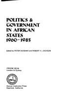 Politics and government inAfrican states, 1960-1985