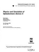 Physics and simulation of optoelectronic devices X