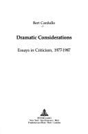 Dramatic Considerations