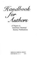 Handbook for authors of papers in American Chemical Society publications