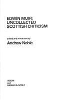 Uncollected Scottish Criticism