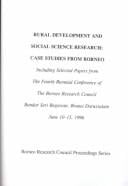 Rural Development and Social Science Research (Borneo Research Council Proceedings Series, No. 6)