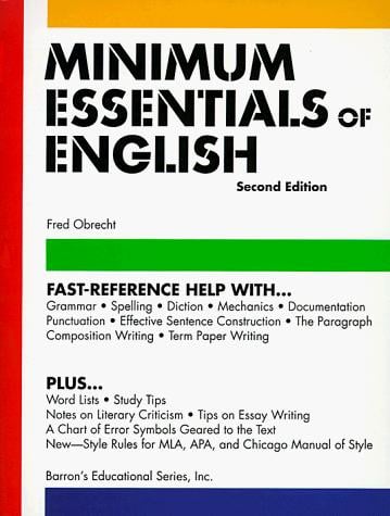 Minimum essentials of English