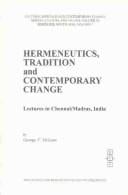 Hermeneutics, Tradition and Contemporary Change