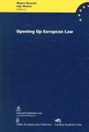 Opening up European law