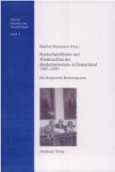 Hochschuloffiziere & Der Wiederaufbau