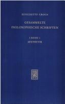 Gesammelte philosophische Schriften in deutscher Übertragung. Reihe I. Band 1
