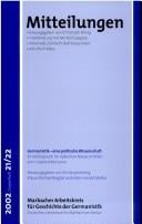 Zwischen Wissenschaft und "Burschenherrlichkeit"