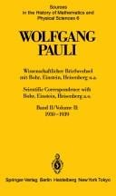 Wissenschaftlicher Briefwechsel mit Bohr, Einstein, Heisenberg, u.a. =
