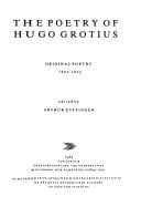 The poetry of Hugo Grotius =