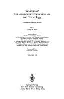 Review of environmental contamination and toxiocology