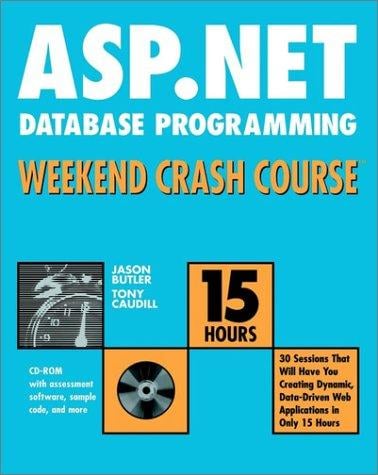 ASP.NET database programming weekend crash course