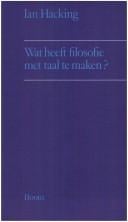 Wat Heeft Filisofie Met Taal Te Maken?