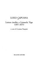 Lettere Inedite a Lionardo Vigo (1857-1875)