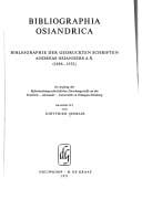 Bibliographia Osiandrica