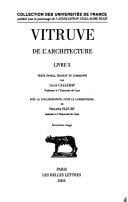 De l'architecture, livre X