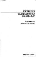 Frommer's Washington, D.C. on $25 a day