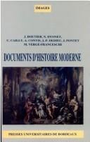 Documents d'histoire moderne