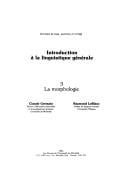 La morphologie