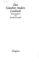 Das Günther Anders Lesebuch