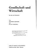 Gesellschaft und Wirtschaft
