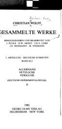 Allerhand nützliche Versuche, dadurch zu genauer Erkäntnis der Natur und Kunst der Weg gebähnet wird