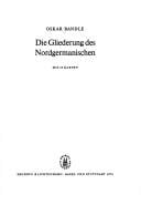 Die Gliederung des Nordgermanischen...