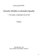 Gotische Schriften in deutscher Sprache