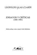 Ensayos y críticas, 1881-1901