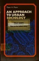 An approach to urban sociology