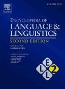 Encyclopedia of language & linguistics