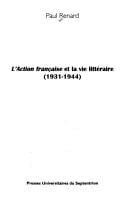 L' Action francaise et la vie littéraire (1931-1944)