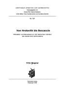 Von Hrotsvith bis Boccaccio