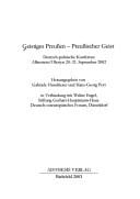 Geistiges Preussen, preussischer Geist