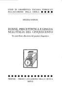 Donne, precettistica e lingua nell'Italia del Cinquecento